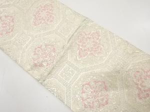 アンティーク　花蜀江紋織り出し袋帯（着用可）